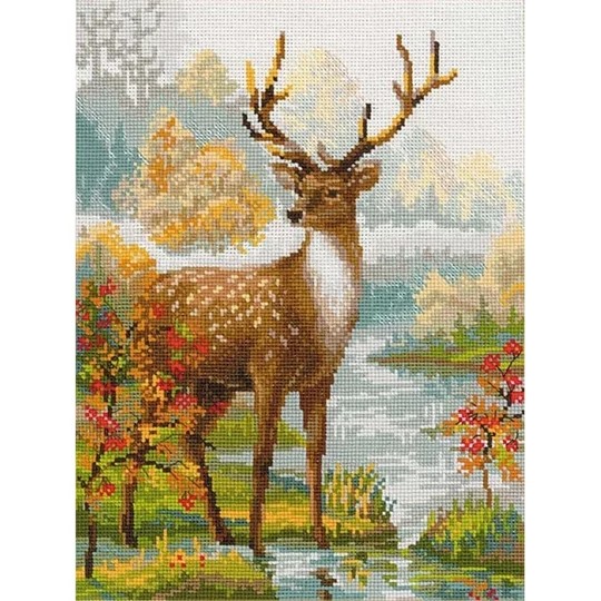 Image 1 of RIOLIS Deer Cross Stitch Kit