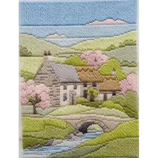 Image 1 of Derwentwater Designs Cottages Spring Long Stitch Kit
