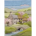 Image of Derwentwater Designs Cottages Spring Long Stitch Kit