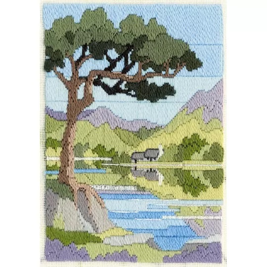 Image 1 of Derwentwater Designs Mountain Summer Long Stitch Kit