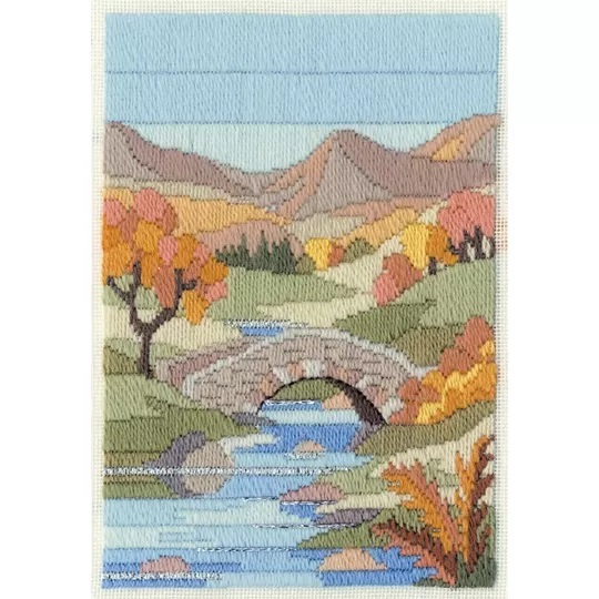 Image 1 of Derwentwater Designs Mountain Autumn Long Stitch Kit