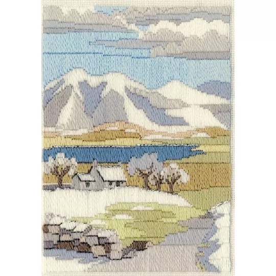 Image 1 of Derwentwater Designs Mountain Winter Long Stitch Kit