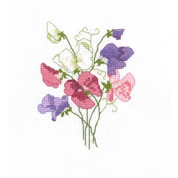 Sarah May Sweet Pea Cross Stitch Kit