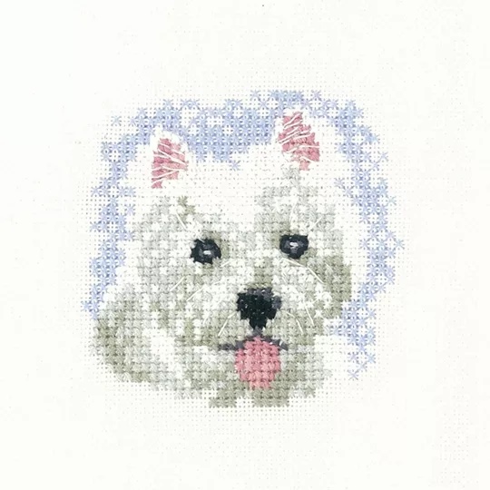 Image 1 of Heritage Westie Puppy - Aida Cross Stitch Kit