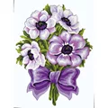 Image of DMC Anemones and Bow Tapestry Canvas