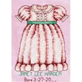 Image of Bobbie G Designs Sweet Baby Girl Birth Sampler Cross Stitch Kit