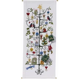 Permin Christmas Tree Advent Cross Stitch Kit