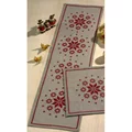 Image of Permin Snowflake Circle Runner Christmas Cross Stitch Kit