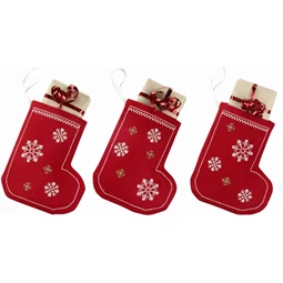 Permin Snowflake Tree Stockings Christmas Cross Stitch Kit