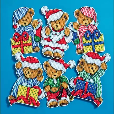 Image 1 of Design Works Crafts Little Christmas Bears Cross Stitch Kit