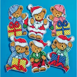 Design Works Crafts Little Christmas Bears Cross Stitch Kit