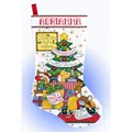 Image of Design Works Crafts Sleepy Mouse Stocking Christmas Cross Stitch Kit