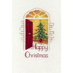 Derwentwater Designs Warm Welcome Christmas Card Making Christmas Cross Stitch Kit