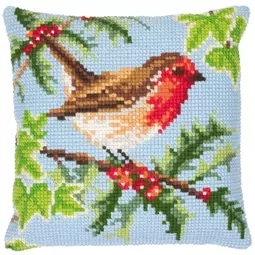 Anchor Robin and Holly Cross Stitch Kit