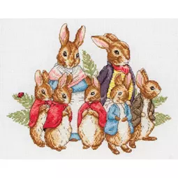 Anchor Peter Rabbit Family Cross Stitch Kit