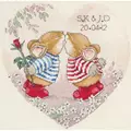 Image of Anchor Mr and Mrs Wedding Sampler Cross Stitch Kit
