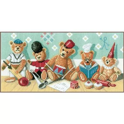 Lanarte Teddy Bears - Aida Cross Stitch Kit