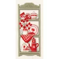 Image of Vervaco Red Kitchen Shelves Cross Stitch