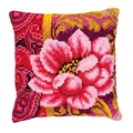 Image of Vervaco Pink Flower Cross Stitch Kit
