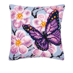 Vervaco Butterfly and Orchid Cross Stitch Kit