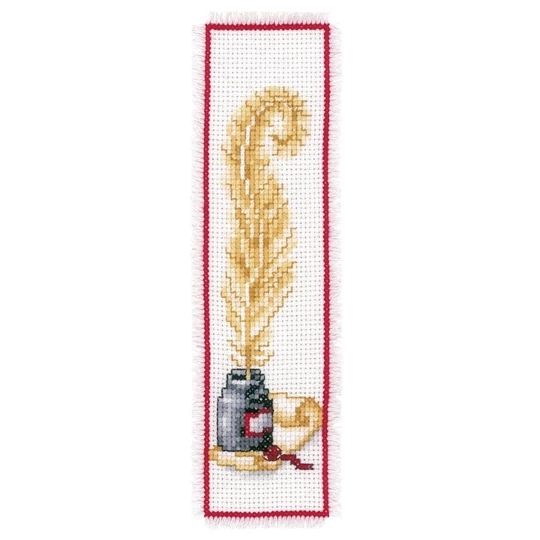 Image 1 of Vervaco Quill and Ink Bookmark Cross Stitch Kit