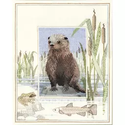 Derwentwater Designs Otter Cross Stitch Kit
