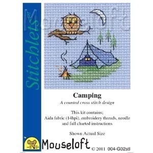 Image 1 of Mouseloft Camping Cross Stitch Kit