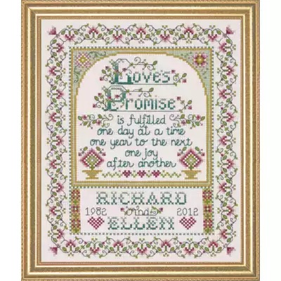 Image 1 of Design Works Crafts Love's Promise Cross Stitch Kit