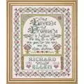 Image of Design Works Crafts Love's Promise Wedding Sampler Cross Stitch Kit