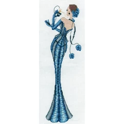 Cottoncrosses Mademoiselle Blue Cross Stitch Kit