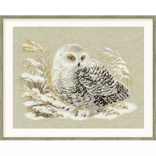 Image 1 of RIOLIS White Owl Cross Stitch Kit