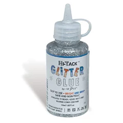 Hi Tack Silver Glitter Glue 120ml