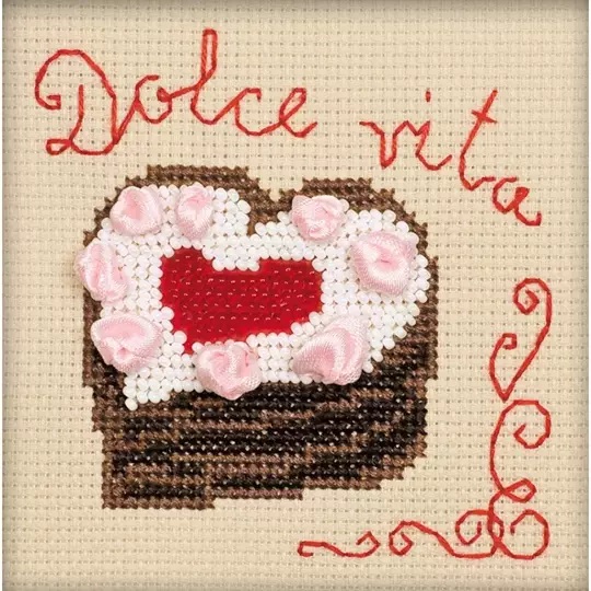 Image 1 of RIOLIS Heart Cake Cross Stitch Kit