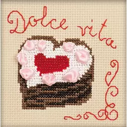 RIOLIS Heart Cake Cross Stitch Kit