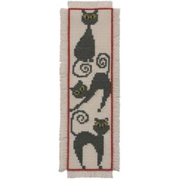 Permin Cat Bookmark Cross Stitch Kit