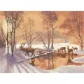 Image of Heritage Stepping Stones - Evenweave Christmas Cross Stitch Kit