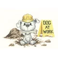 Image of Heritage Dog at Work - Aida Cross Stitch Kit