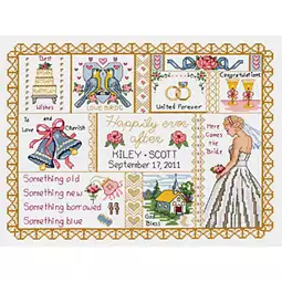 Janlynn Wedding Collage Cross Stitch Kit