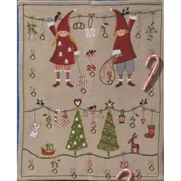 Permin Children and Trees Advent Christmas Cross Stitch Kit