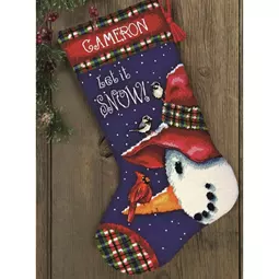 Dimensions Snowman Perch Stocking Tapestry Kit