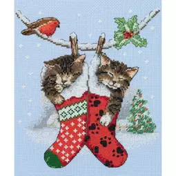 Anchor Christmas Kittens Cross Stitch