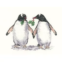 Heritage Christmas Penguins - Aida Cross Stitch Kit
