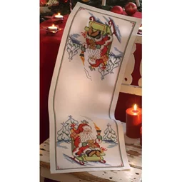 Anchor Toboggan Ride Runner Christmas Cross Stitch Kit