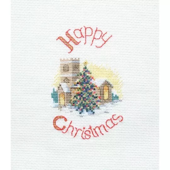 Image 1 of Derwentwater Designs Midnight Mass Christmas Card Making Christmas Cross Stitch Kit
