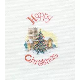 Derwentwater Designs Midnight Mass Christmas Card Making Christmas Cross Stitch Kit
