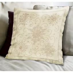 Janlynn Snowflake Pillow Embroidery Kit