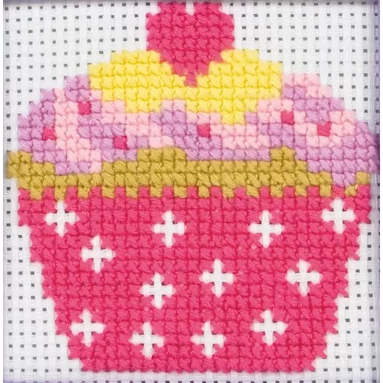Image 1 of Anchor Cupcake Cross Stitch Kit