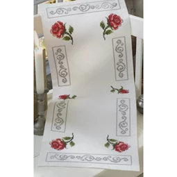 Anchor Rose and Scroll Runner Cross Stitch Kit