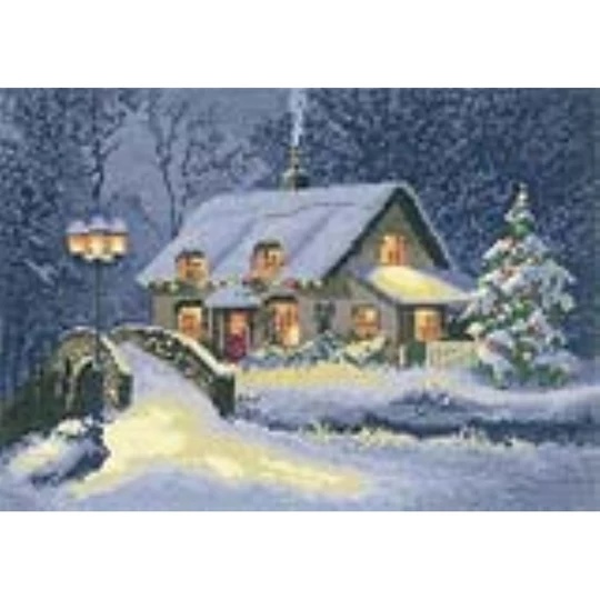 Image 1 of Heritage Christmas Cottage - Aida Cross Stitch Kit