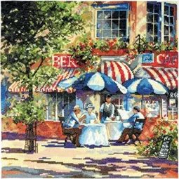 Design Works Crafts Cafe in the Sun Cross Stitch Kit